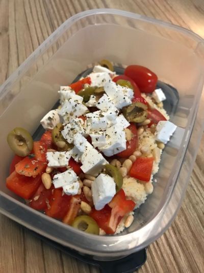 lunchbox salad, greek salad, work lunch, lunchbox, salads